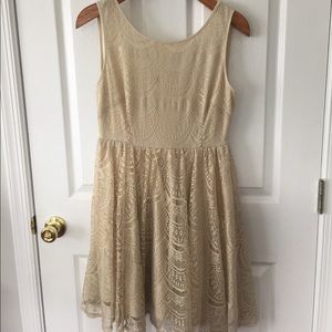 Cream Lace Dress